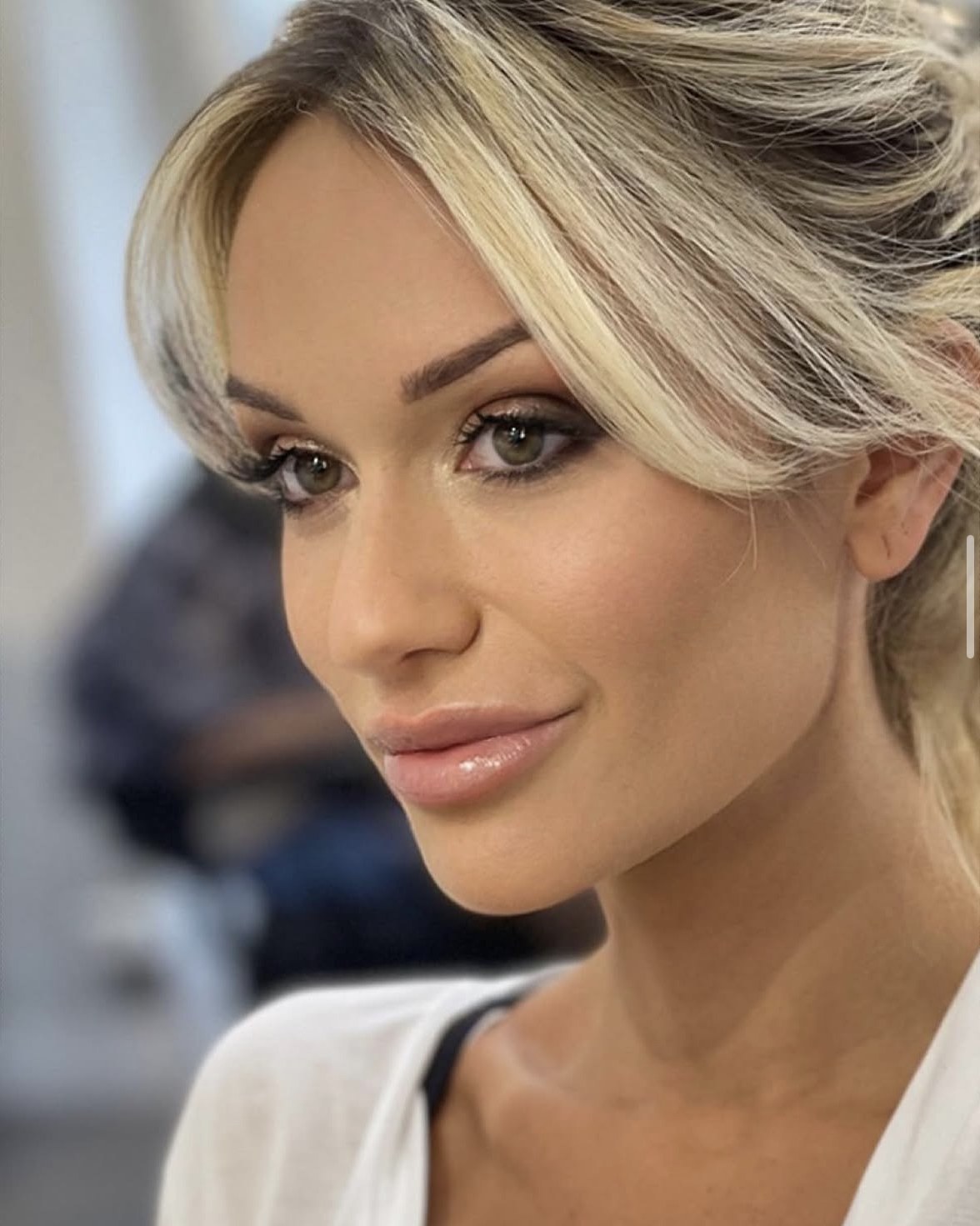 Maquillage nude smoky brun shooting Cannes